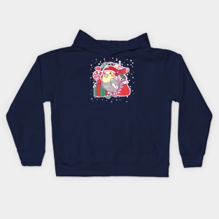 Christmas Cockatiel Kids Hoodie